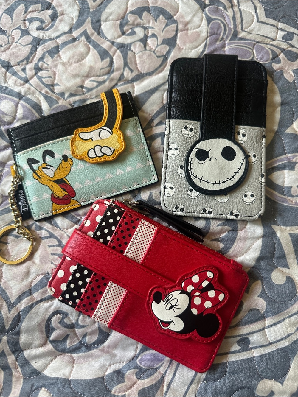 Disney Card Holder Set - Red, Yellow, Light Teal & Black